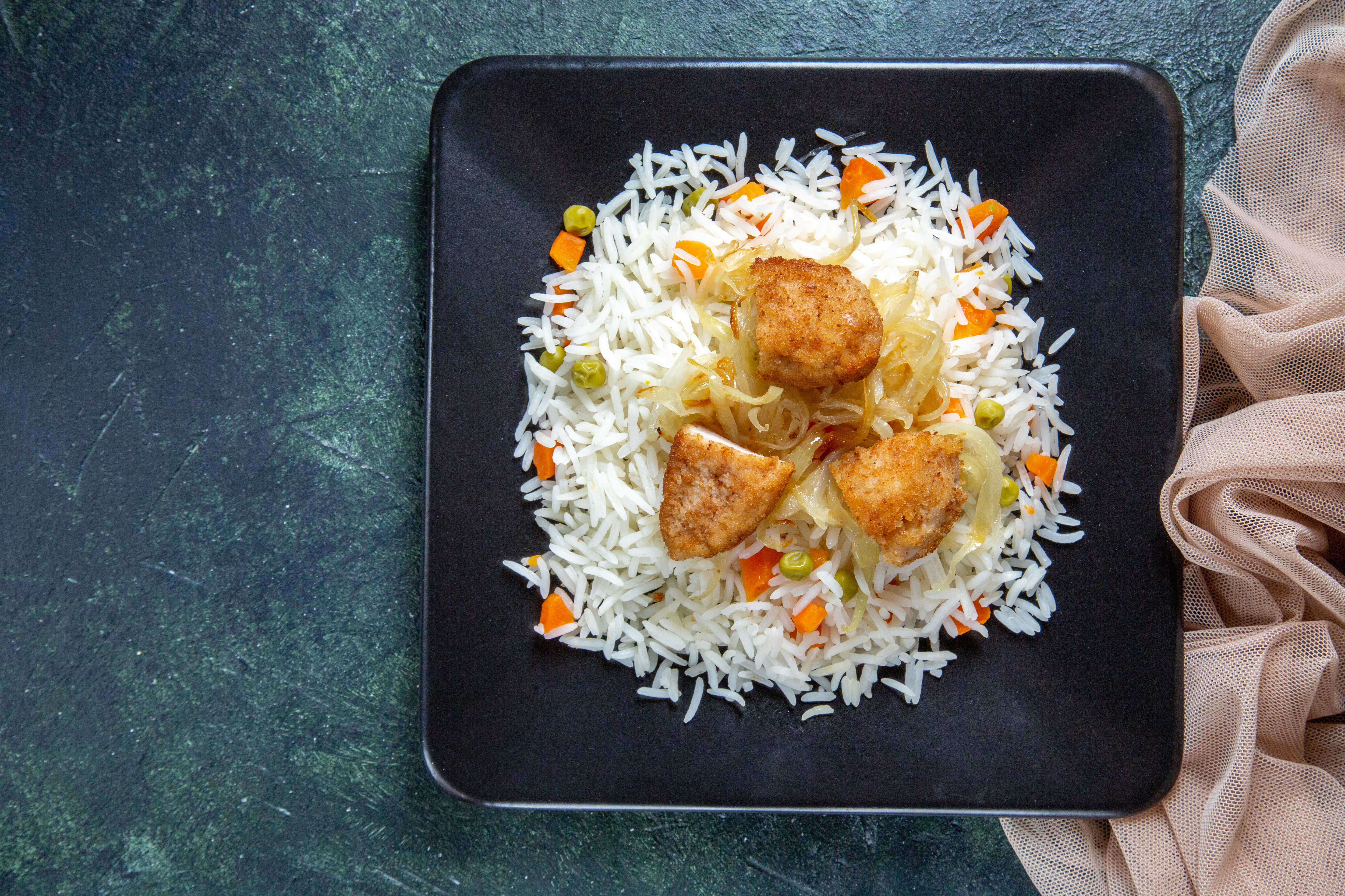 Plate of jollof rice